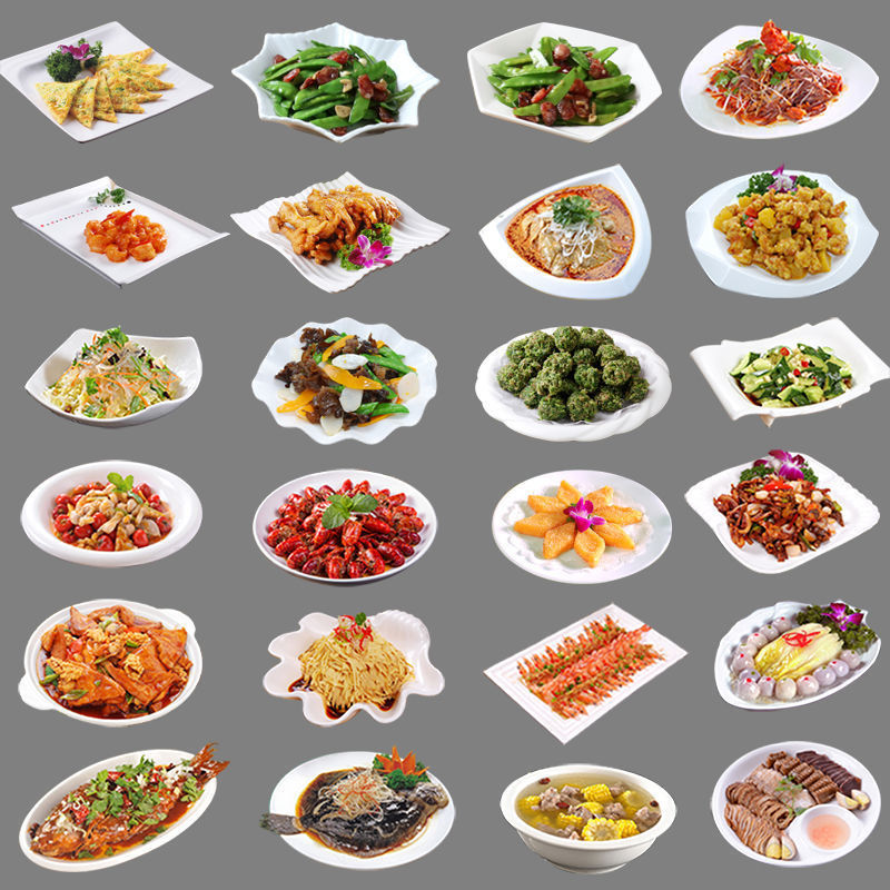 (Synchronized plates multiple optional) Creative ceramic dishes Dishes Home New dishes Dishes Merchants Hotel Cutlery