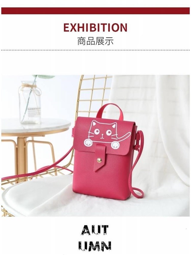 Quảng Châu vận chuyển điện thoại di động túi nữ in túi mini Phiên bản Hàn Quốc của vai Messenger Túi nữ dễ thương ví sinh viên - Túi điện thoại túi lv nữ chính hãng