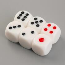 6pcs Set 16mm Square Dice Gaming Dices Playing Single Side N