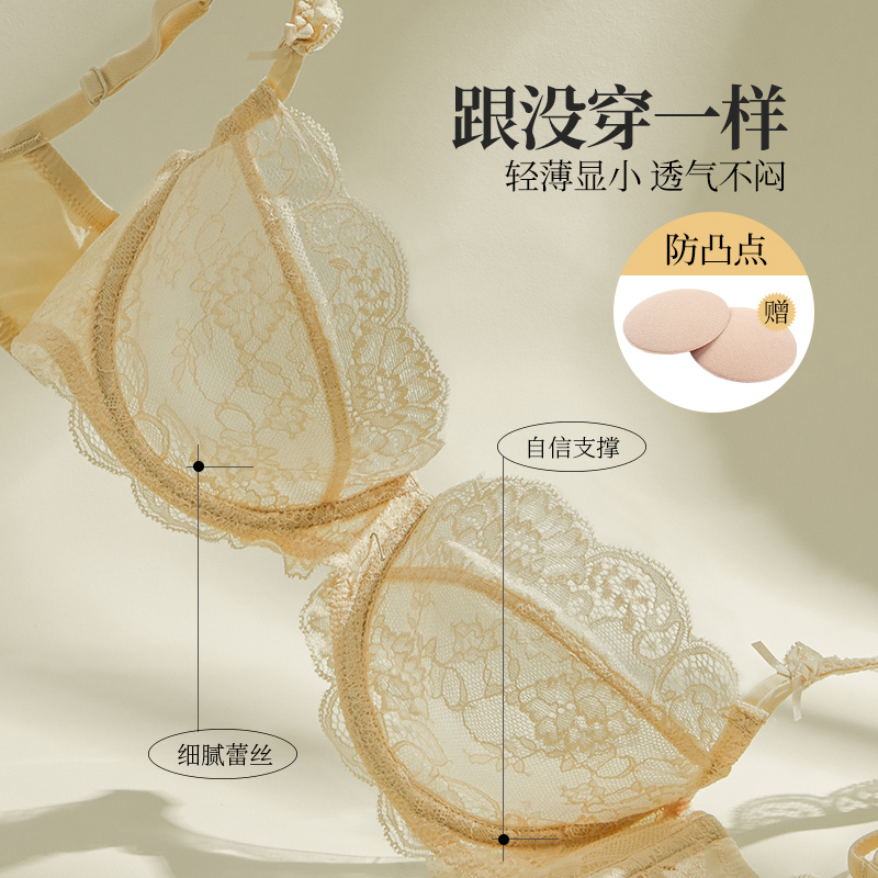 Eve's Temptation Women's Summer Ultra-Thin Bra for Large Busts, Light Lace Bra with Lift and Anti-Sagging Features Eve's Temptation Women's Summer Ultra-Thin Bra for Large Busts, Light Lace Bra with Lift and Anti-Sagging Features