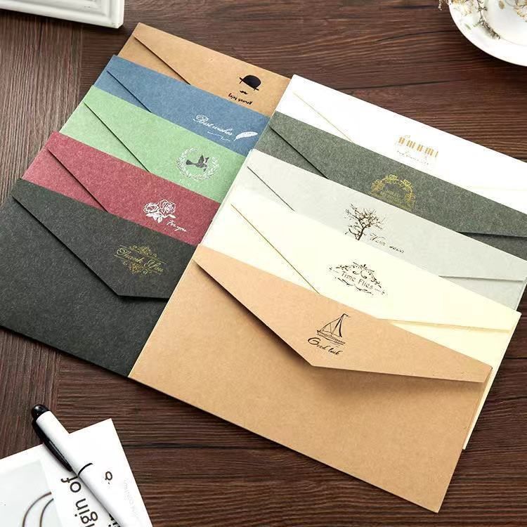 Retro bronzing envelope simple western style greeting card invitation Korean version