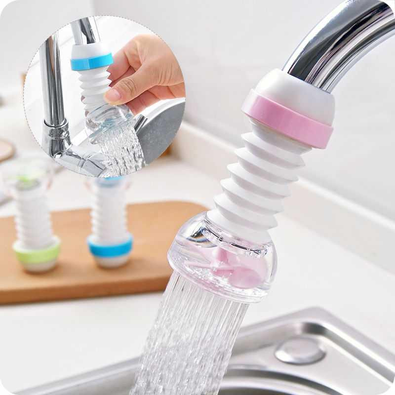 Faucet splash-proof shower filter nozzle kitchen basin water filter rotatable telescopic universal sprinkler water saver