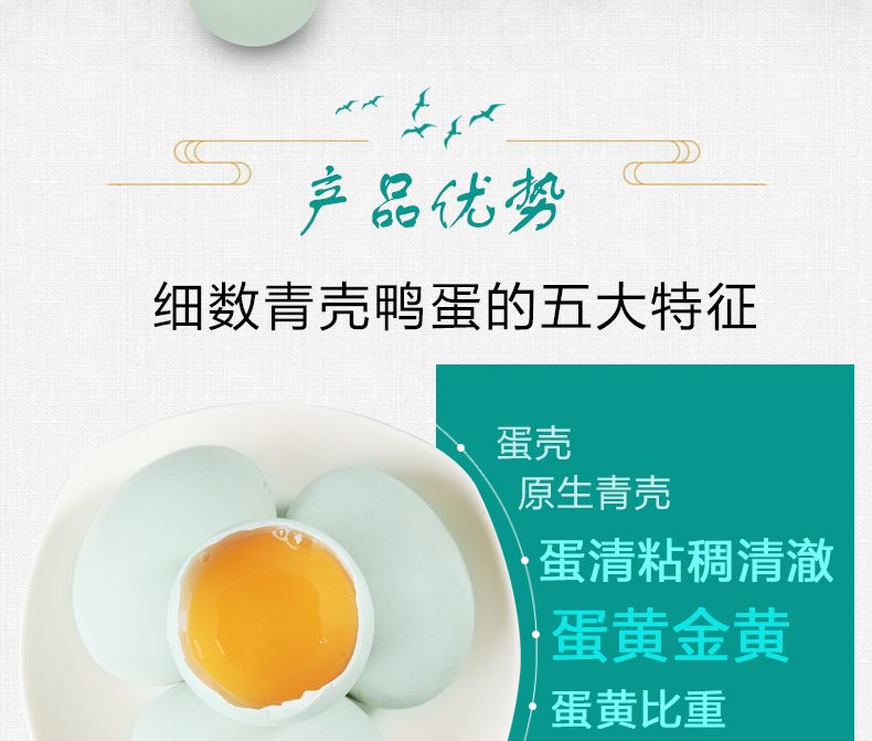 绚哥 农家青壳土鸭蛋 30枚 3.6斤 图4