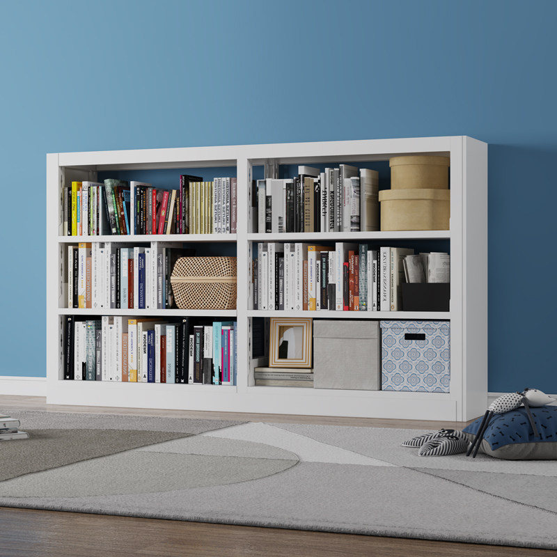 Thickened children's baby multilayer minimalist bookshelf steel iron art plotbook containing short bookcase floor library home