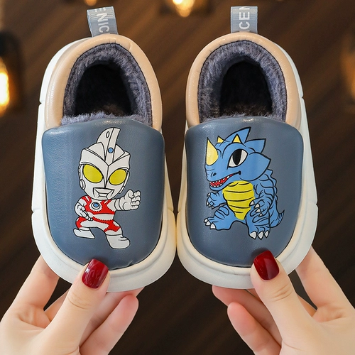 Ultra, детский Ультрамен Тига, зимние туфли, водонепроницаемая детская сумка для мальчиков, удерживающие тепло детские тапочки для младенца