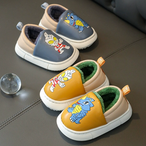 Ultra, детский Ультрамен Тига, зимние туфли, водонепроницаемая детская сумка для мальчиков, удерживающие тепло детские тапочки для младенца