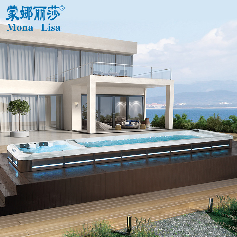 蒙娜丽莎无边际恒温泳池家用户外大型冲浪按摩缸:在家享受奢华SPA体验!🌊 -按摩浴缸-淘宝百科网