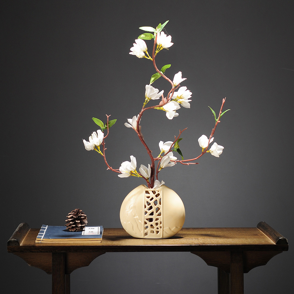 Zen new Chinese style vase deer ornaments home decoration living room TV wine cabinet porch decoration office gifts