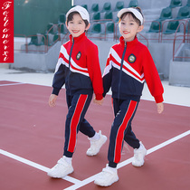 Kindergarten garden uniform spring and autumn clothing college style sportswear three-piece primary school uniform suit boys and girls class uniforms