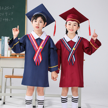 Childrens doctoral clothes kindergarten bachelors clothes photo graduation dress suit summer primary and secondary school students performance clothes new style