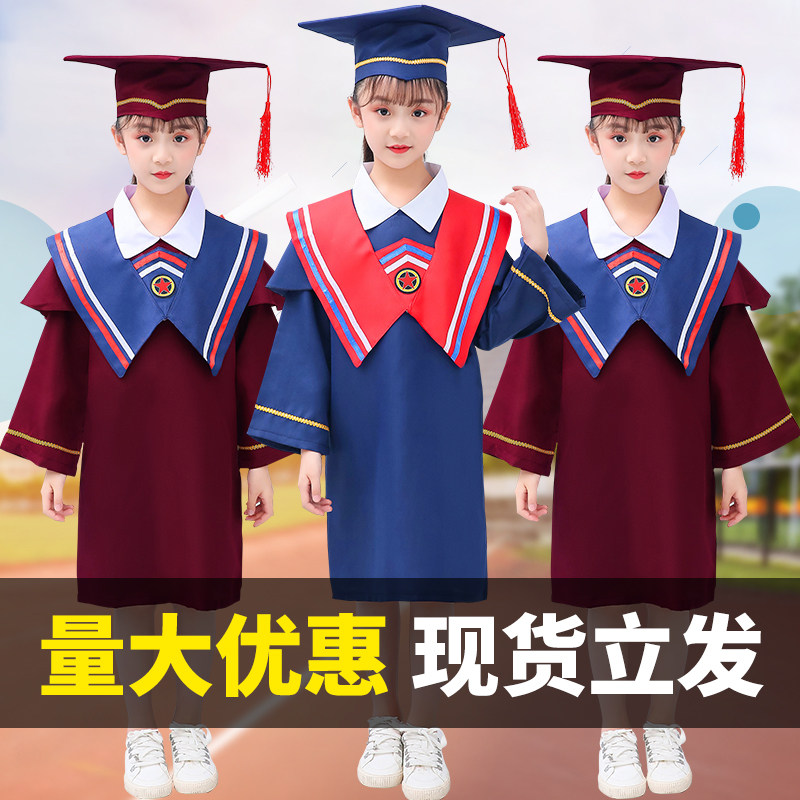 Children's doctor's clothing kindergarten bachelor's clothing primary school students graduation photo clothing doctor's hat photography children's graduation dress