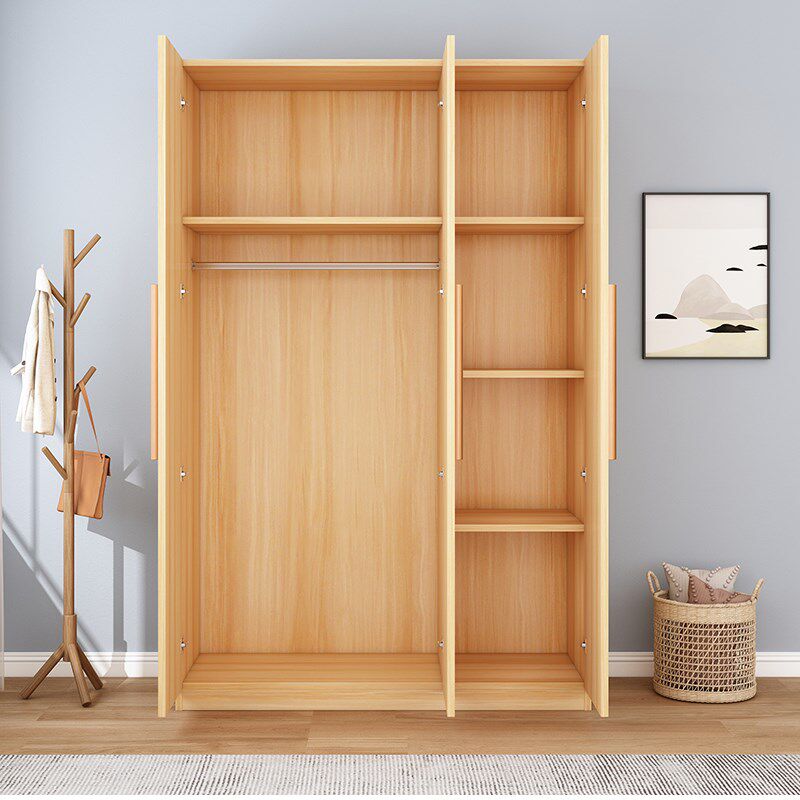 Home cabinet bedroom rental room with solid wood simple assembly small apartment modern minimalist wardrobe storage small storage