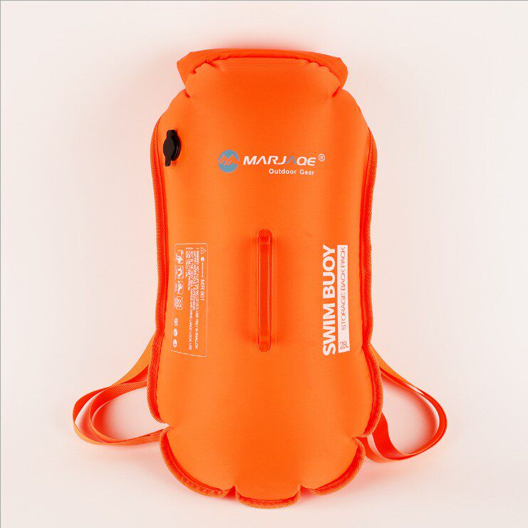 Nylon DOUBLE AIR BAG SWIMMING FLOAT FLOAT BUOY DETACHABLE DOUBLE SHOULDER WATERPROOF SHOULDER BAG OUTDOOR WILD SWIM STORAGE SWIM BAG