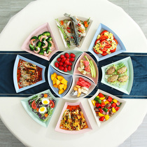 Nordic plate creative Net red plate set dish set Dish combination home cute fruit personality small platter plate plate