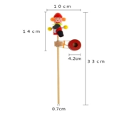 Классическая марионетка с животными, барабан-качалка, деревянная качалка, погремушка, игрушка