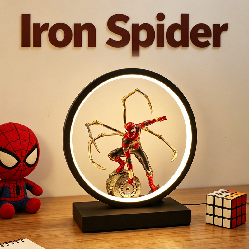 Avengers Spider-Man Desk Lamp Marvel Merchandise Rechargeable Night Light Student Dormitory Atmosphere Light Gift for Boys Graduation Present Avengers Spider-Man Desk Lamp Marvel Merchandise Rechargeable Night Light Student Dormitory Atmosphere Light Gift for Boys Graduation Present