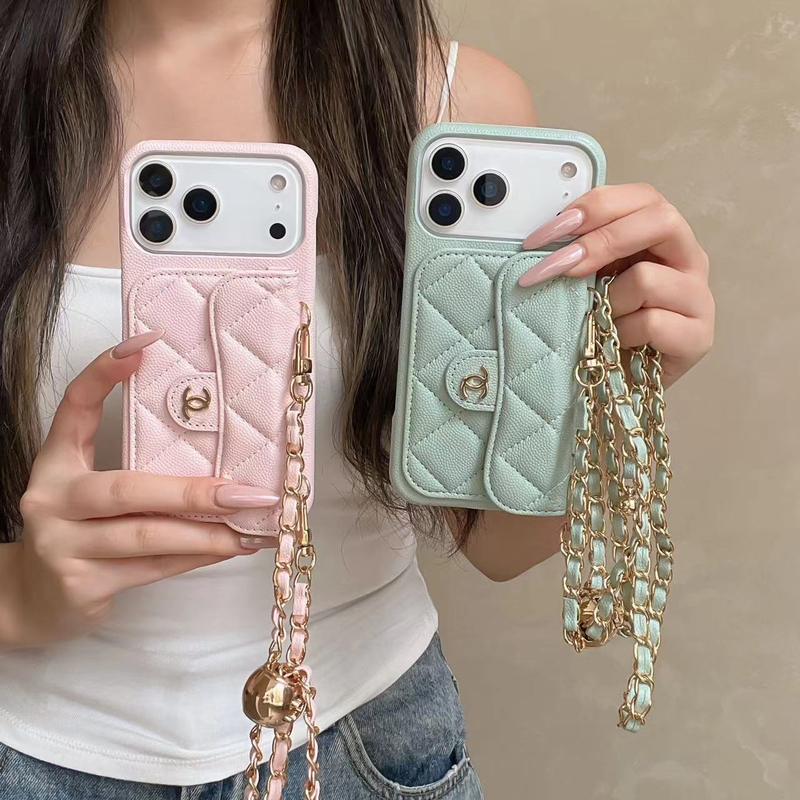Trendy European and American Brand Phone Case Suitable for Apple 17 Pro Max, iPhone 16 Pro, Quilted Chanel-Style 15 Plus Full-Cover Anti-Drop Air Protective Case, 12 Crossbody Lanyard Chain, 13 Light Luxury, 14 Pm Women's Model Trendy European and American Brand Phone Case Suitable for Apple 17 Pro Max, iPhone 16 Pro, Quilted Chanel-Style 15 Plus Full-Cover Anti-Drop Air Protective Case, 12 Crossbody Lanyard Chain, 13 Light Luxury, 14 Pm Women's Model
