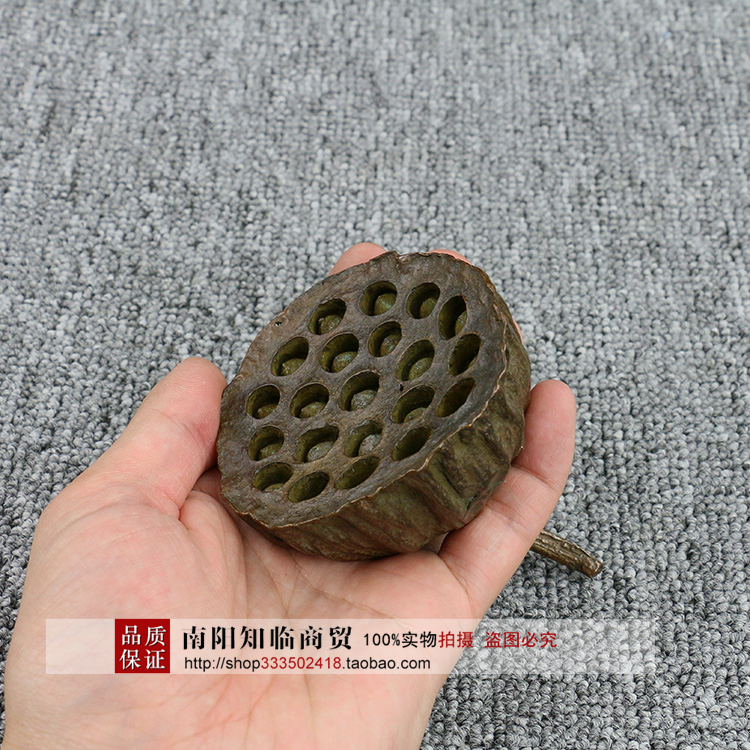 Retro Bronze Sculpture Solid Brass Pure Copper Red Copper Lotus Leaf tea darling Bronze Sculpture Small Pendulum Pieces of Tea Trail Accessories Bronze Ware