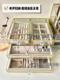 High-end velvet jewelry box exquisite multi-layer high-end jewelry box jewelry earring necklace ring large capacity storage box