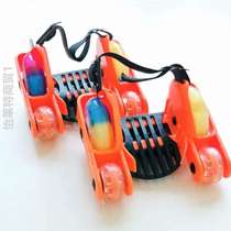 Starry Sky Roller Skates Heelys Shoes Roller Skates Assisted Learning PU Luminous Wind and Fire Light Wheels with Childrens Four Wheels