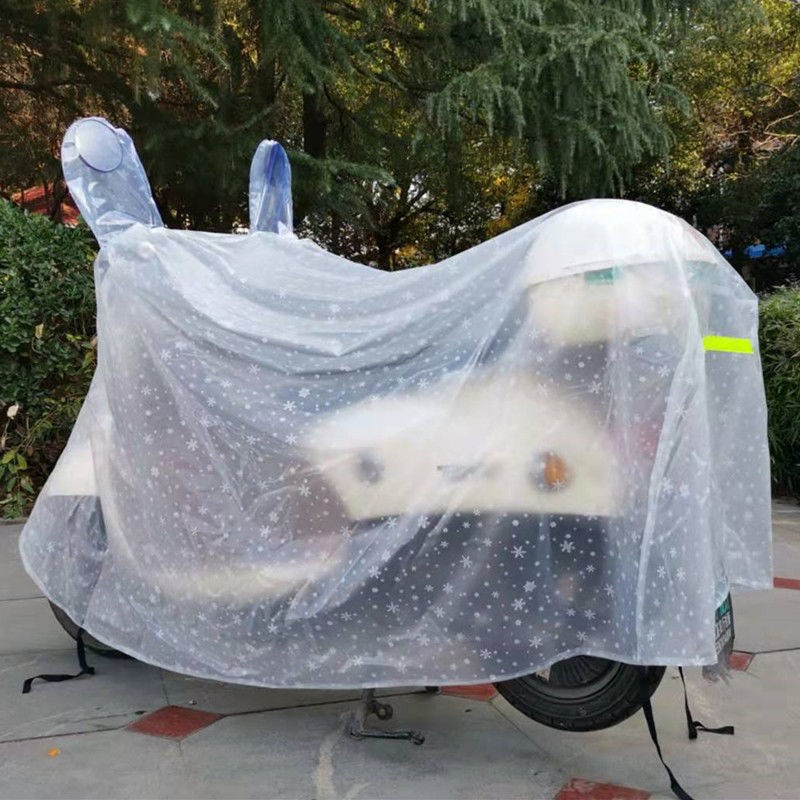 Pedal Locomotive Hood Electric Car Electric Bottle Car Sunscreen Anti-Frost Snow Anti-Dust Thickening 125 Car Hood Hood 