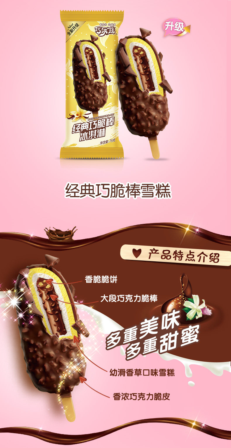 伊利 巧乐兹冰淇淋雪糕 75g*6支*5件 图2