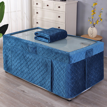 Winter fire quilt thickened rectangular European fire stove table cover household electric heater cover cloth electric furnace cover