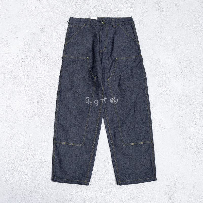 In-Stock Carhartt Wip Og Double Knee Pant Loose Fit Double Knee Raw Denim Jeans 036273
