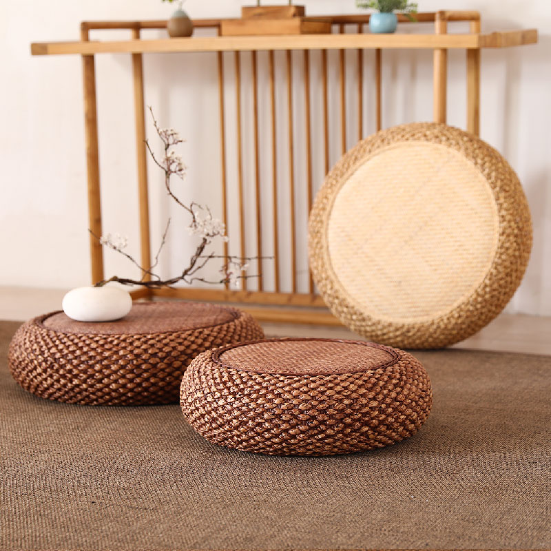 Japanese-style rattan grass weaving cattail futon cushion bedroom floor home tea ceremony floor balcony bay window tatami mat sitting pier