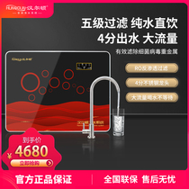 Hamilton HRD-RO100-1703 household kitchen straight drink RO reverse osmosis water purifier 1 to 1 waste water ratio