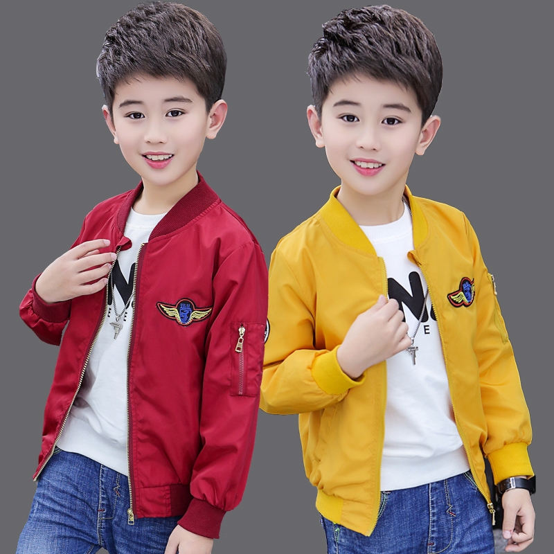 Chàng trai mùa thu váy 13 chàng trai áo khoác 12 trẻ em 5 trung và trẻ lớn hơn 6 mùa thu 7 trẻ em áo jacket 8 10 tuổi 9.