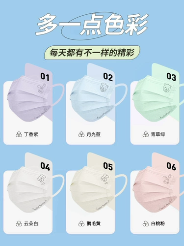 Одноразовая белая тонкая медицинская маска для мальчиков, 12 лет