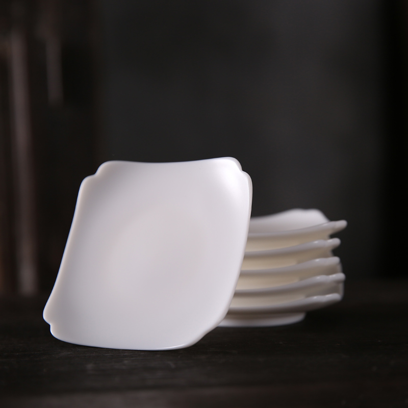 Handicraft cup mat Dechemical original mine hand-made white ceramic tea ceramic cup customization