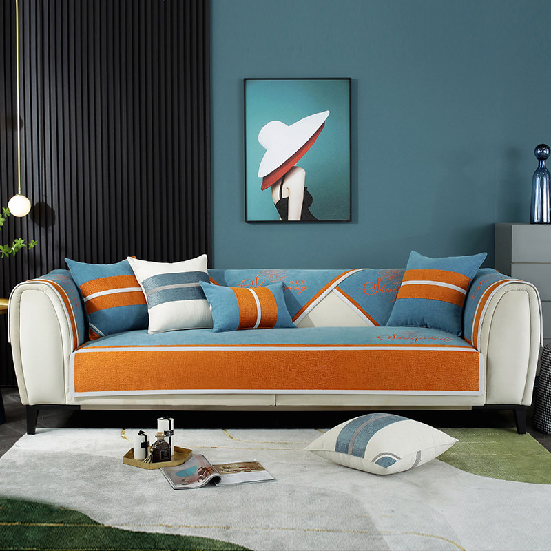 Nordic Simple Sofa Cushion Four Seasons Universal Sofa Cover Anti-slip Set Concubine All-Inclusive Cushion Concubine Set