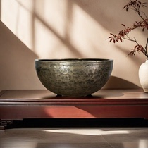 Bowl Function 17th Century Bronze Full Moon Bowl Meditation Antique Singing Bowl Zangbati Nepalese Handmade Singing Bowl