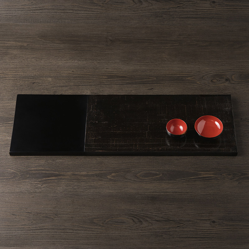 Ping An She Can Lacquer Tension Large Lacquer Drying Table Simple Tea Tray Fuzhou Handmade Lacquer Craft Gift Decoration