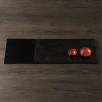 Ping An Institute Lacquer Temporal Large Lacquer Dry Foam Bench Brief Tea Pan Fuzhou Handmade Lacquer Handicraft