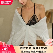 Venus blessing sexy triangle cup rimless bra thin female French lace beauty back underwear bralette