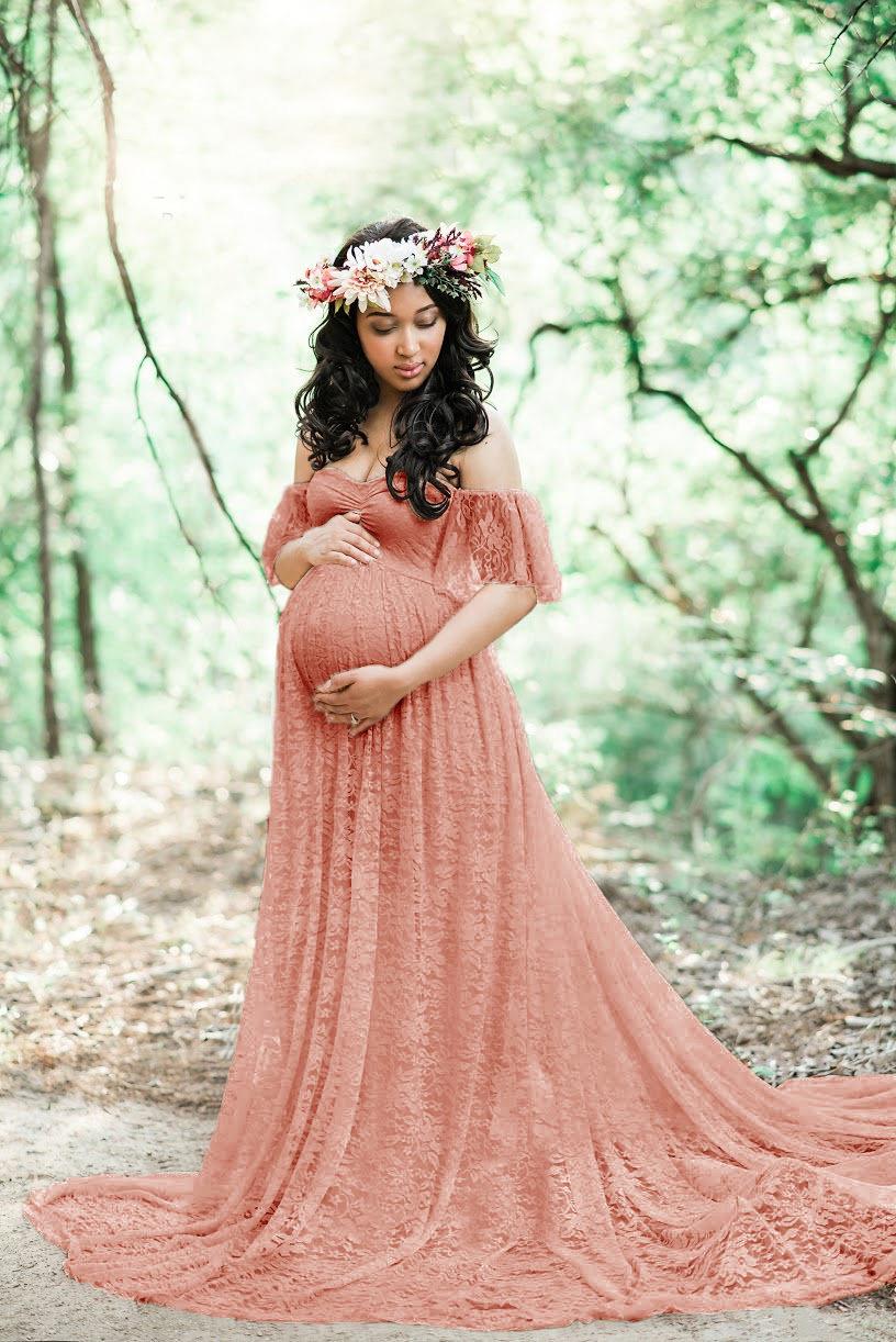 New Maternity Lace Dress Gowns for Photo Shoot Pregnant Dress 2 O1CN01Bni4i31LFFg7r0wiI !!2200783051269