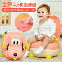  Childrens toilet Plus size PU padded drawer toilet Male and female baby toilet training cartoon toilet