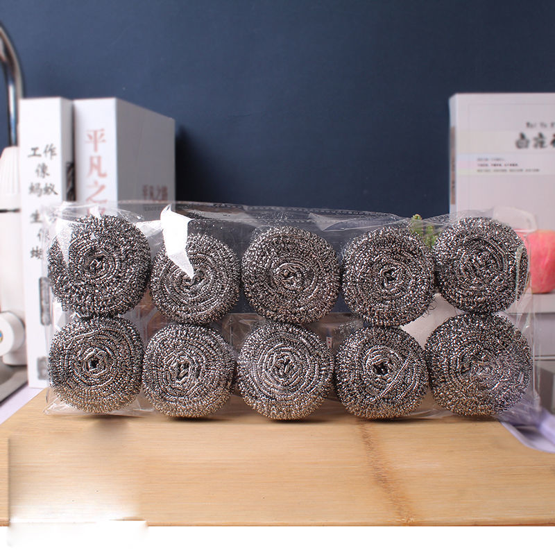 Stainless steel cleaning ball Kitchen supplies wire dishwasher rust artifact brush wire ball wholesale