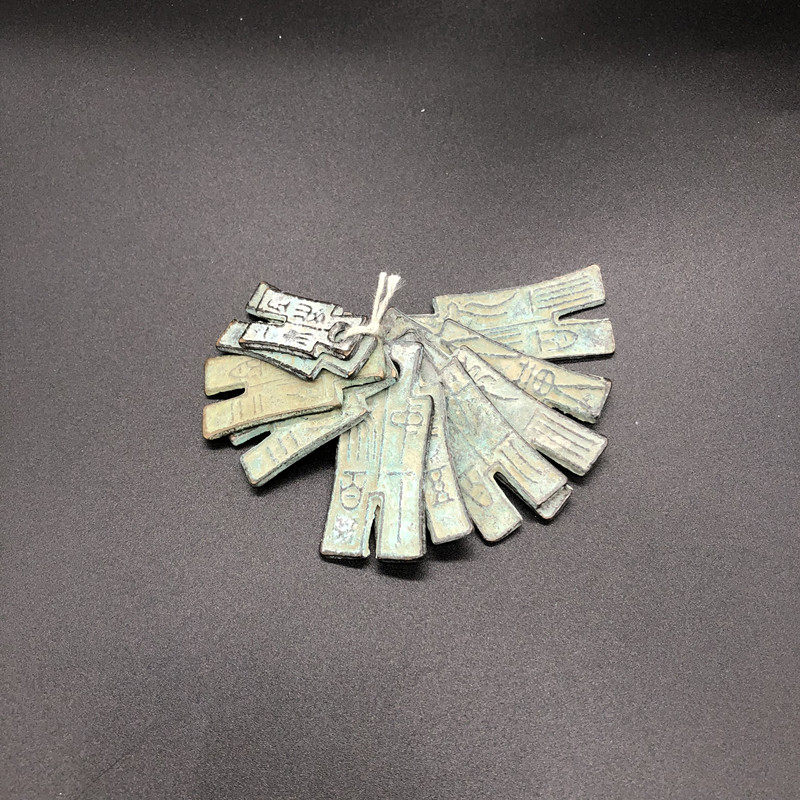 Antique Ancient Play Miscellaneous Knife Coins Ancient Coins Coins Ancient Coins Ancient Coins Bronze Ancient Coins Spring And Autumn War National Knife Coins set