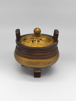 Ancient Play Miscellaneous Collection Retro Home Incense Stove Three Foot Stove Incense Stove Smoked Incense Stove Handicraft Pendulum