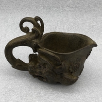 Imitation ancient wine glass Beast Grain Wine Glass Tea Set House Decoration Handicraft Swing Piece Furnishing Retro Bronzer