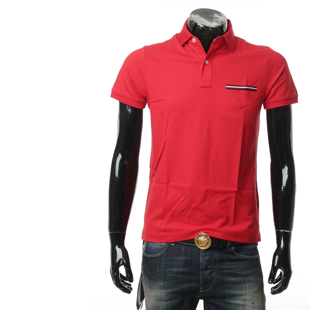TOMMY HILFIGER Tommy Hill Ferig Мужчины повседневная футболка поло короткий рукав mw0mw13156