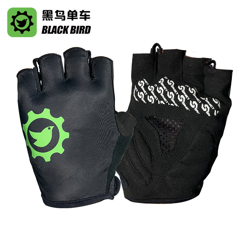 Black bird (Blackbird) cloudins short finger riding gloves road car mountaineering car half finger gloves breathable