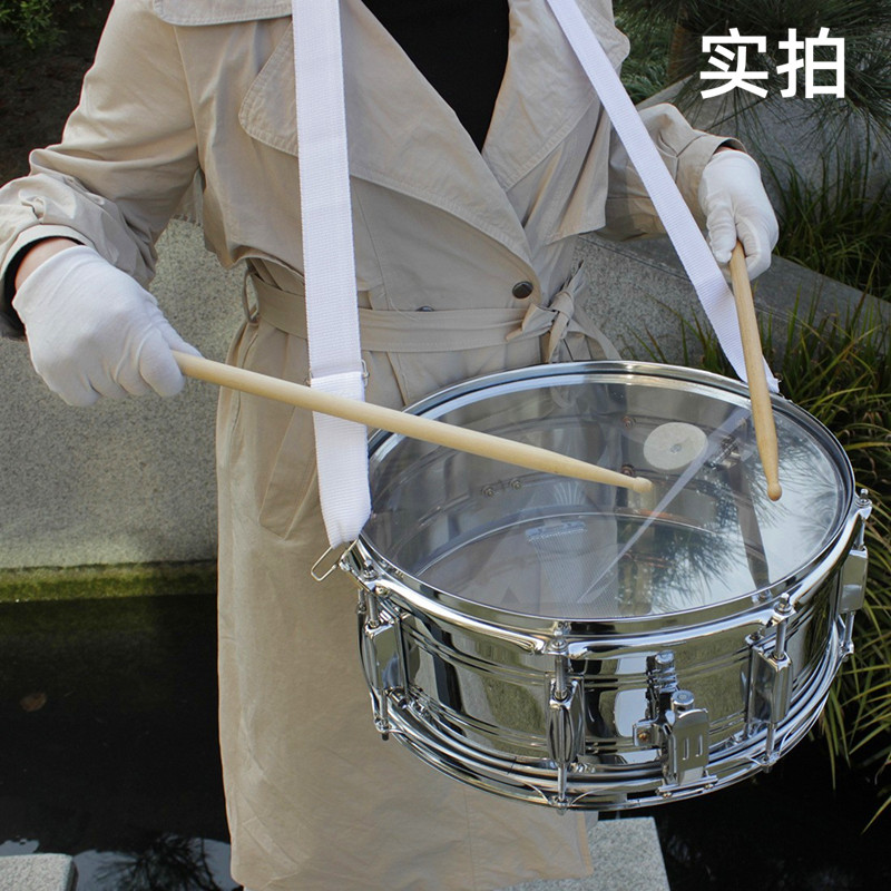 专业小军鼓14寸透明鼓皮沙带！行进鼓队必备神器，演奏体验直接拉