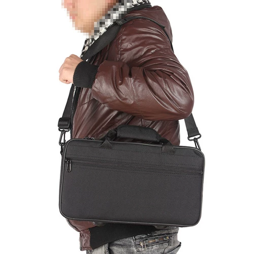 Черные профессиональные защитные музыкальные инструменты с аксессуарами, ткань оксфорд