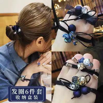 Diamond-encrusted hair ring boutique girl head flower old-fashioned hairstyle hair band hair braids good-looking suit female forest female head plate