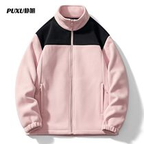 High school students uniforms fleece jackets jackets with lining cotton-padded jackets with velvet enlarged and thickened polar fleece for junior high school students